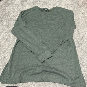 Heather green tunic sweater